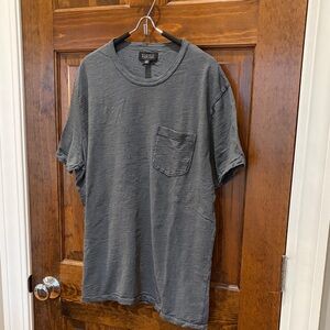 Barneys New York Short-Sleeve Pocket Tee - Charcoal